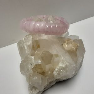 ROSE QUARTZ DIVINE FORCE GEMSTONE BRACELET Natural